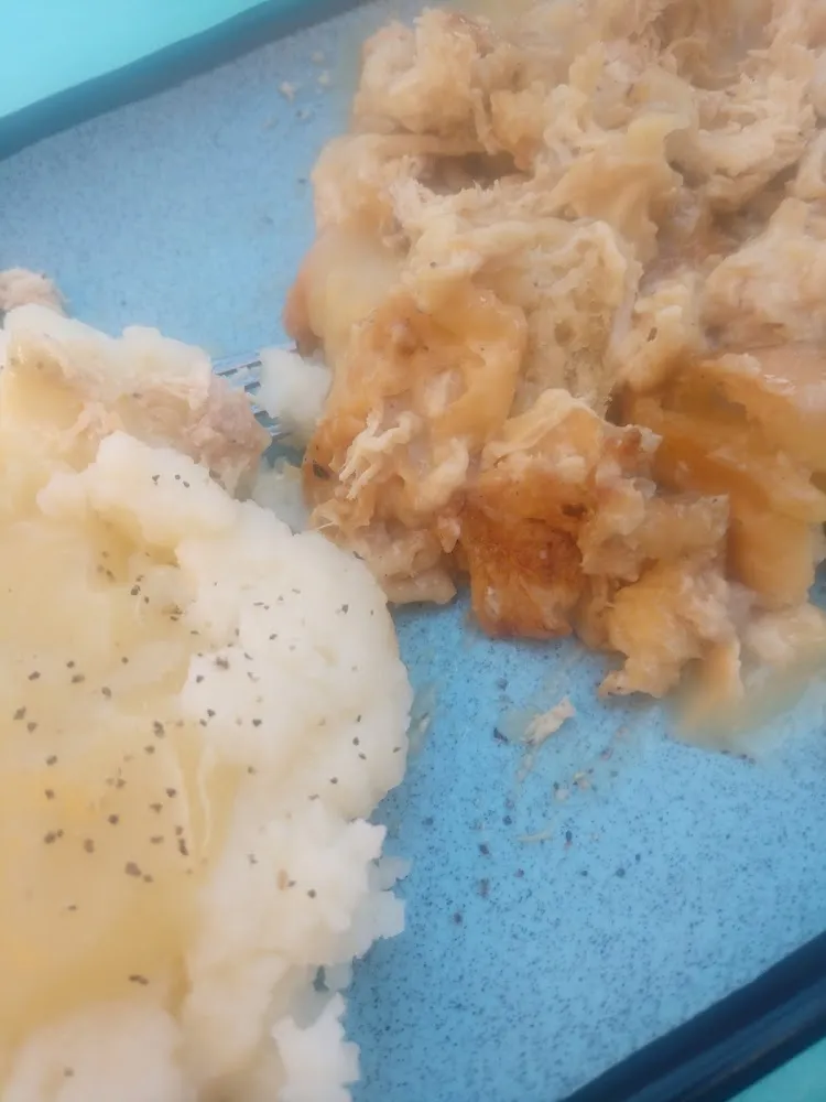 Open Face Hot Chicken Sandwich with Mashed Potatoes and Gravy